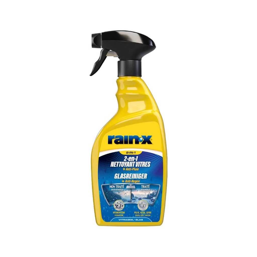Nettoyant vitres voiture et anti pluie - nouveau flacon rainx